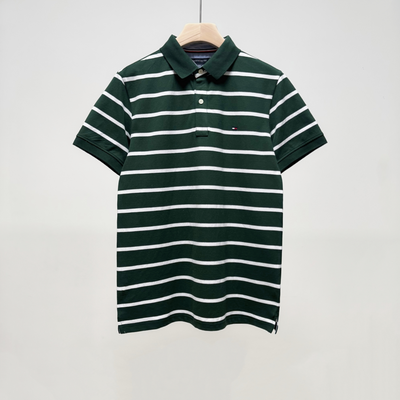 Tommy Hilfiger* embroidered striped polo shirt