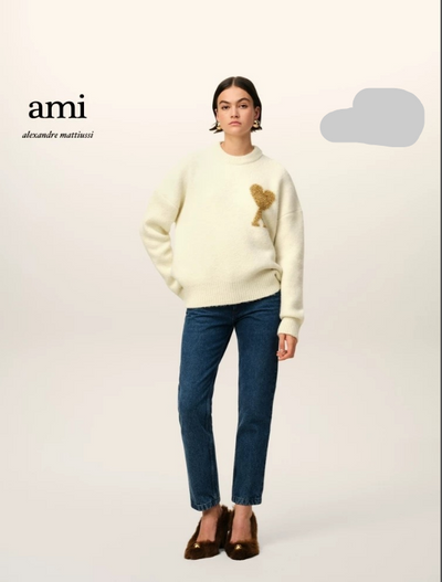 AM* Crew Neck Wool Sweater