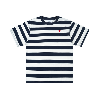 AM* Striped Crew Neck Short Sleeve T-Shirt