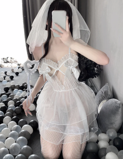 Sweet mesh nightgown