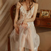 Women Lace Cardigan Camisole Pajamas