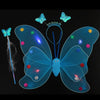 Glowing Butterfly Wings Dress Set