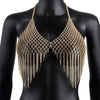 Sparkling Tassel Mesh Rhinestone Body Chain