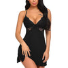 Mesh Backless Home Lingerie Nightgown