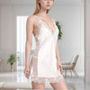 Sexy Nightdress Satin Lace Stitching