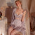 Suspender nightgown sexy solid color pajamas two-piece set