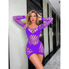 Cutout Tight Mesh Bodysuit