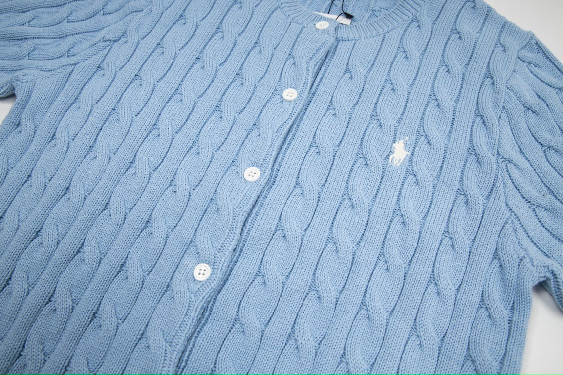 Ralph Lauren Embroidered 11-Color Button-Down Short Sleeve Cardigan
